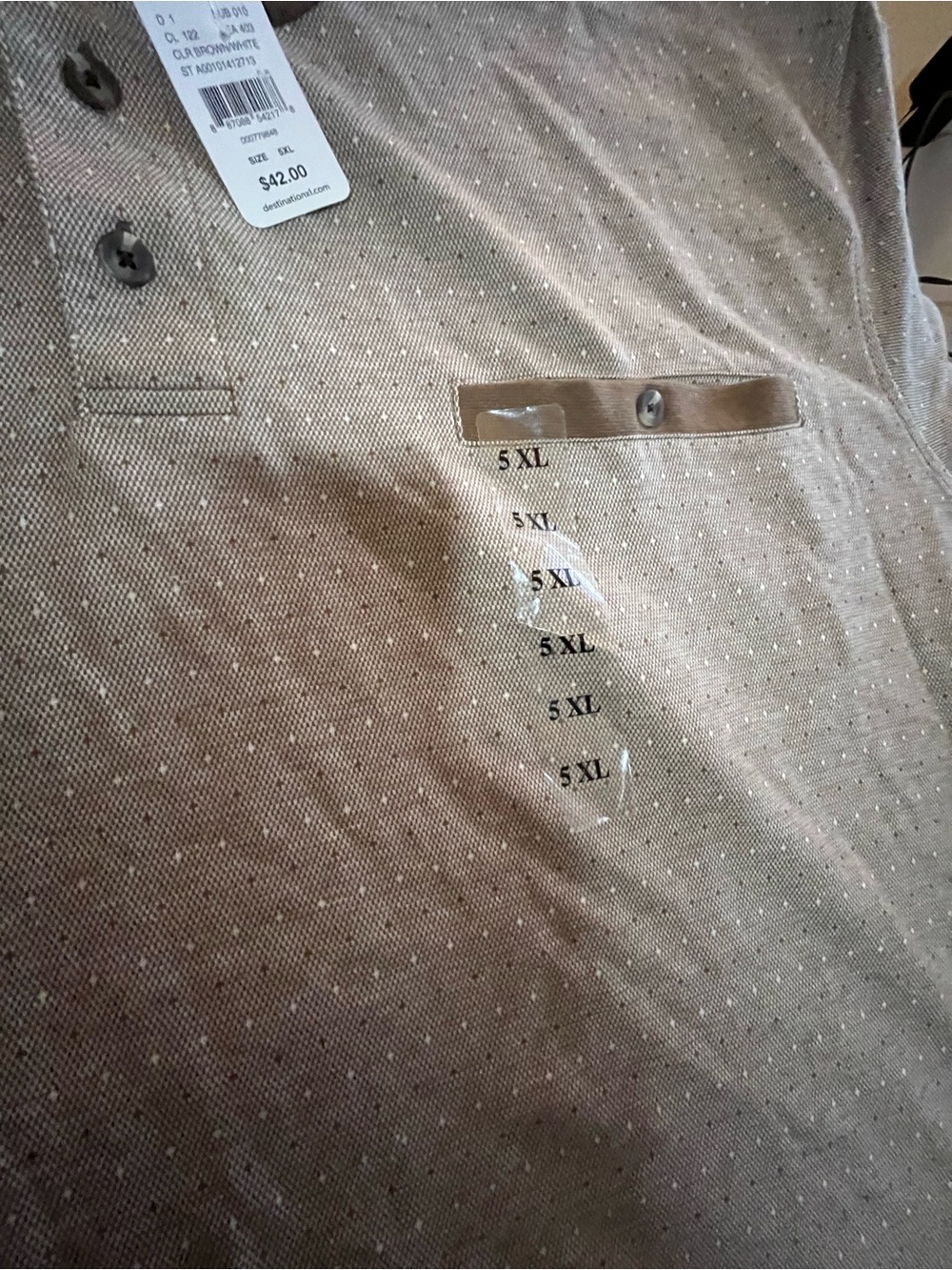 (2) NWT MENS SHIRTS SIZE 5 X-LARGE - Picture 7 of 7